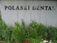 Polaski Dental group garden sign
